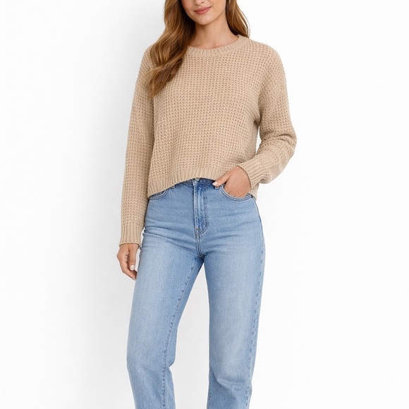 Francesca's Collections Sweaters - Francesca's Size Medium Cream Neutral Sweater New With Tags